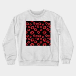 Ladybug Pattern Crewneck Sweatshirt